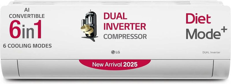 LG 2025 Model 1.5 Tons 3 Star Split Dual Inverter AC (US-Q19HNXE, White)-1