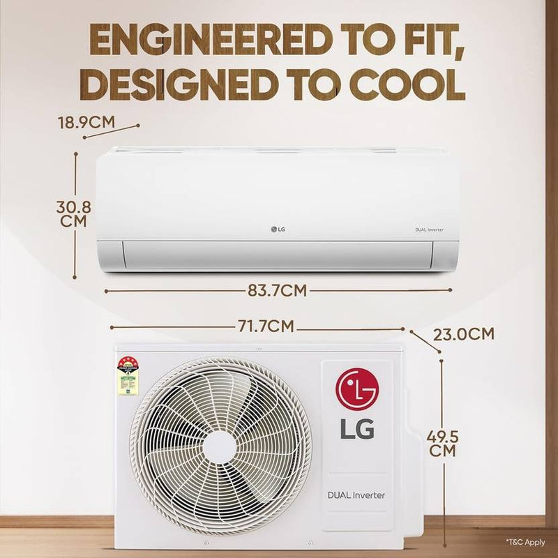 LG 2025 Model 1.5 Tons 3 Star Split Dual Inverter AC (US-Q19HNXE, White)-2