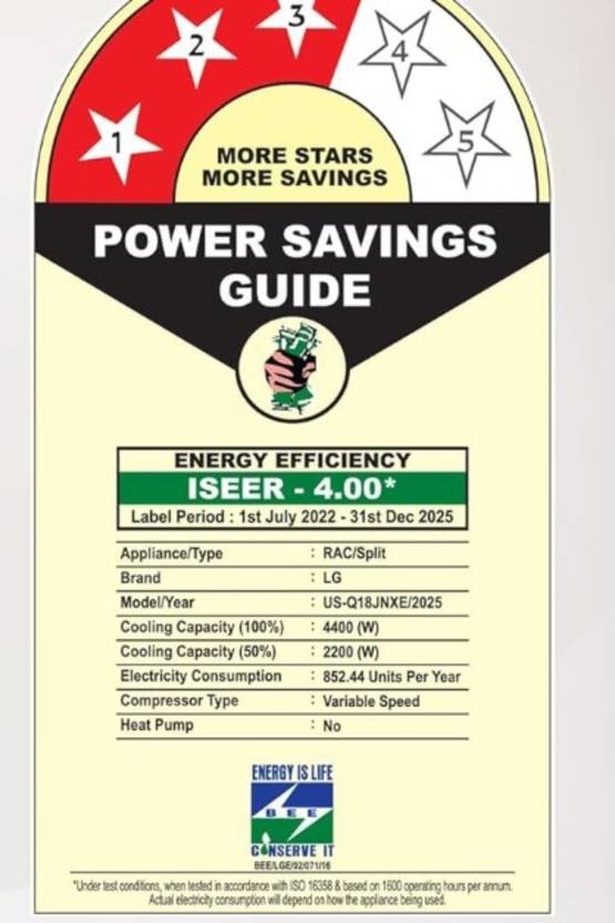LG 2025 Model 1.5 Tons 3 Star Split Dual Inverter AC (US-Q19HNXE, White)-3