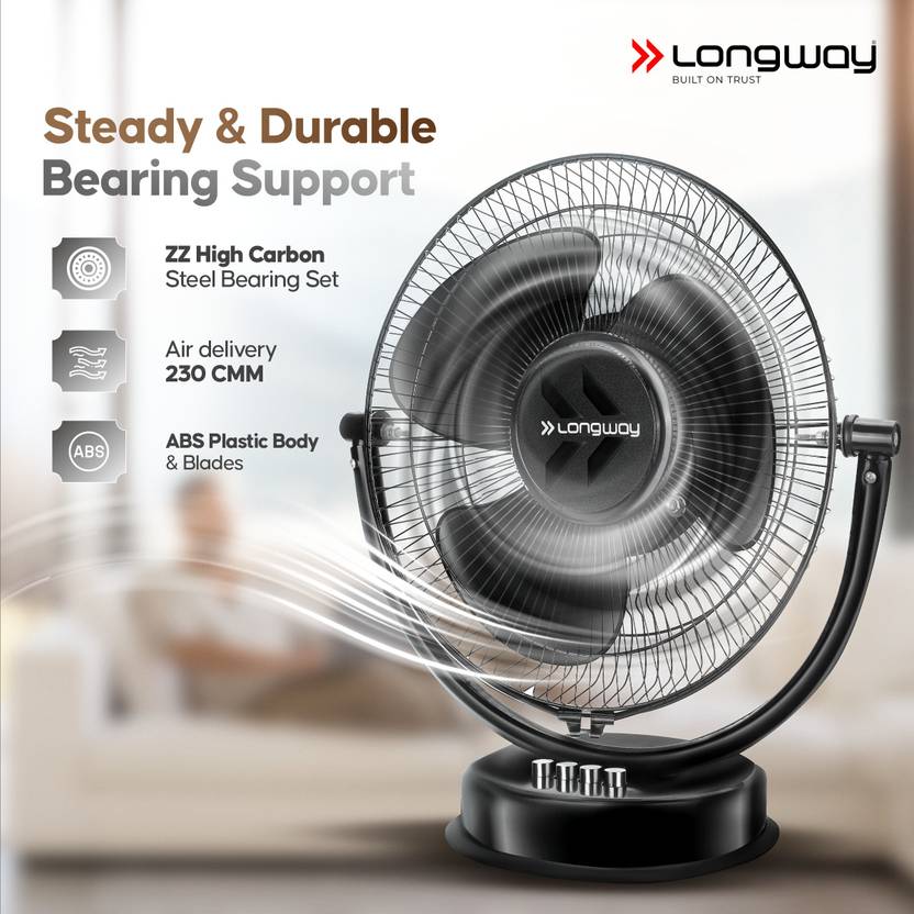 Longway Speedy Ultra High Speed 300 mm Table Fan-6