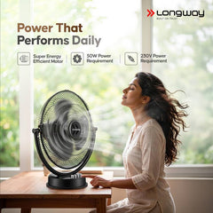 Longway Speedy Ultra High Speed 300 mm Table Fan-4