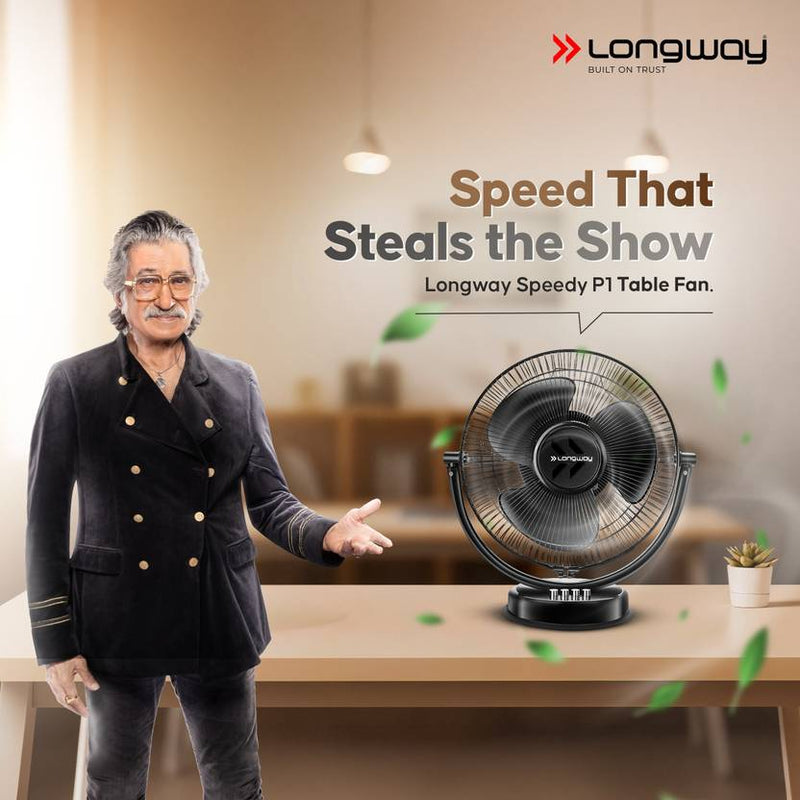 Longway Speedy Ultra High Speed 300 mm Table Fan-2