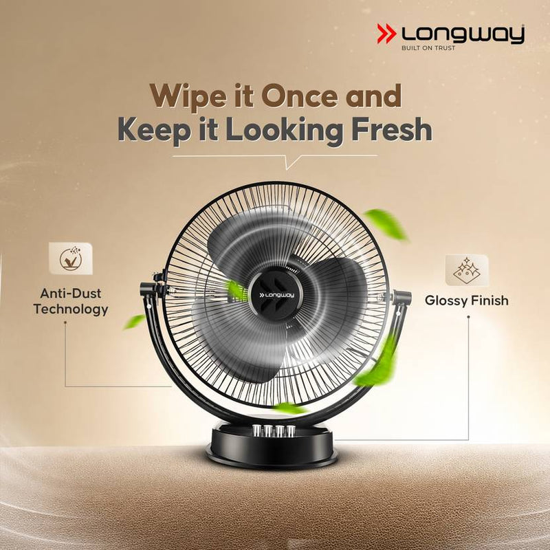 Longway Speedy Ultra High Speed 300 mm Table Fan-3