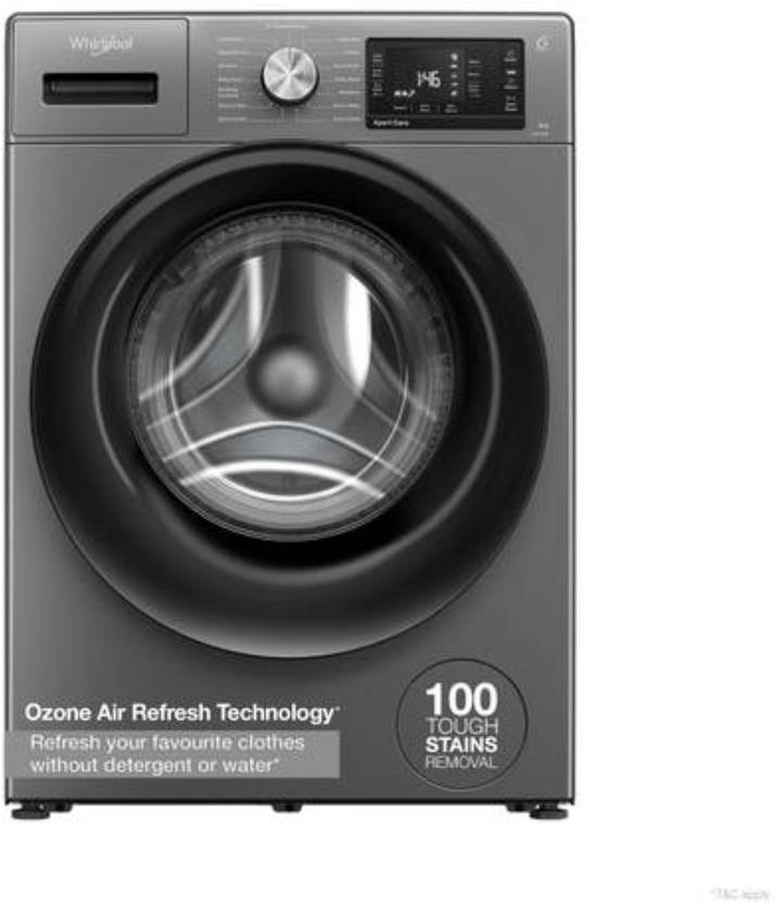 Whirlpool 9 kg Fully Automatic Front Load Washing Machine with In-built Heater Grey (XO9012BZV)-1