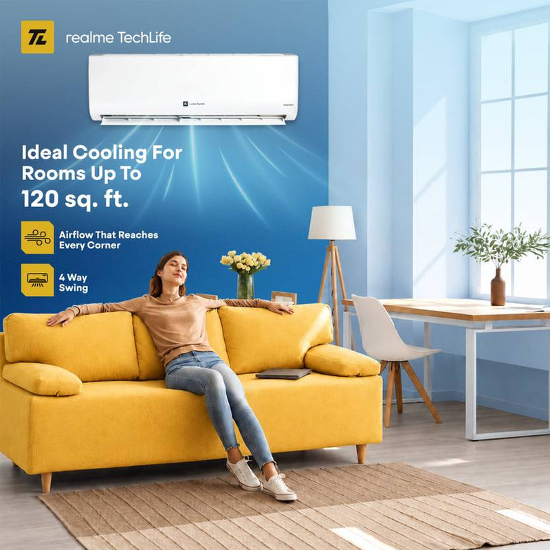 Realme TechLife 2026 Model 1.5 Ton 3 Star Split Inverter AC (153IPG26WRMS, White)-4