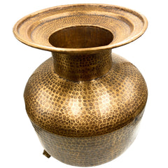 Bhunes Brass Antiques Planter Bowls | Decor Bowl | Pittal Ka Katora | Decorative Antique,Brown, 20 Inch, 1 Piece