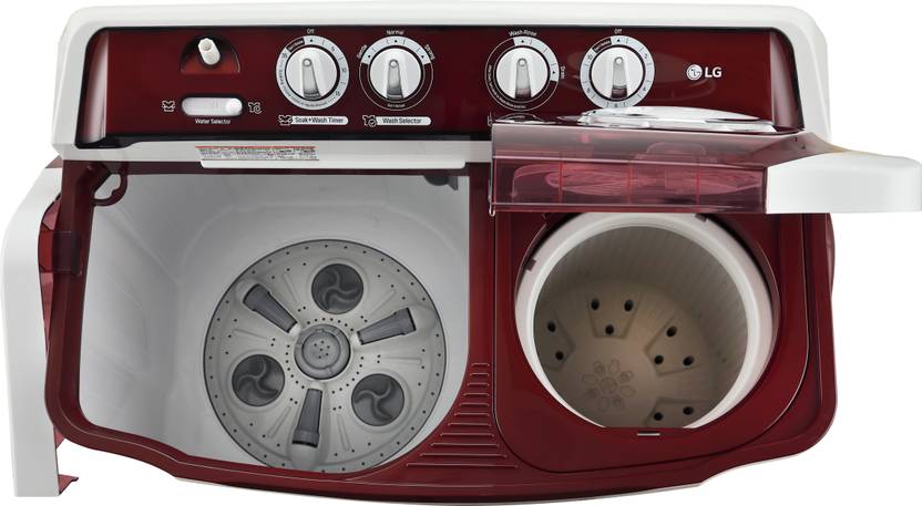 LG 8 kg 5 Star Rating Semi Automatic Top Load Washing Machine Red (P8035SRMZ)-4