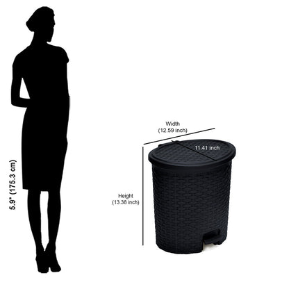 Nilkamal 12 Ltr Home Paddle Dustbin