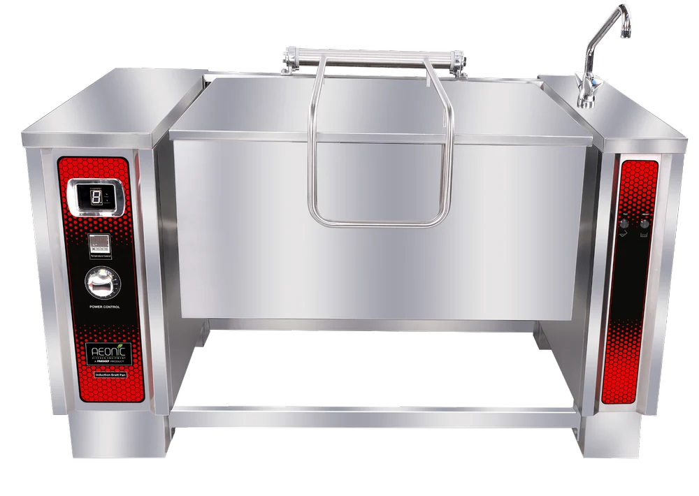 Aeonic Commercial Induction Tilting Bratt Pan / Braising Pan – 100 L to 400 L