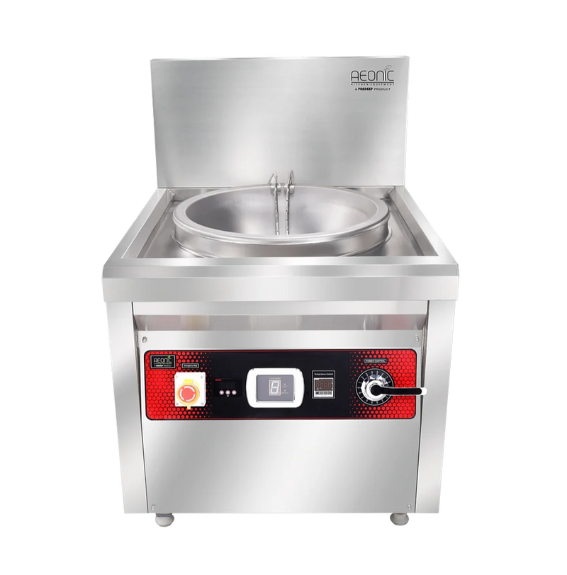 Aeonic Commercial Induction Kadai / Fryer / Wok – 18 L to 110 L