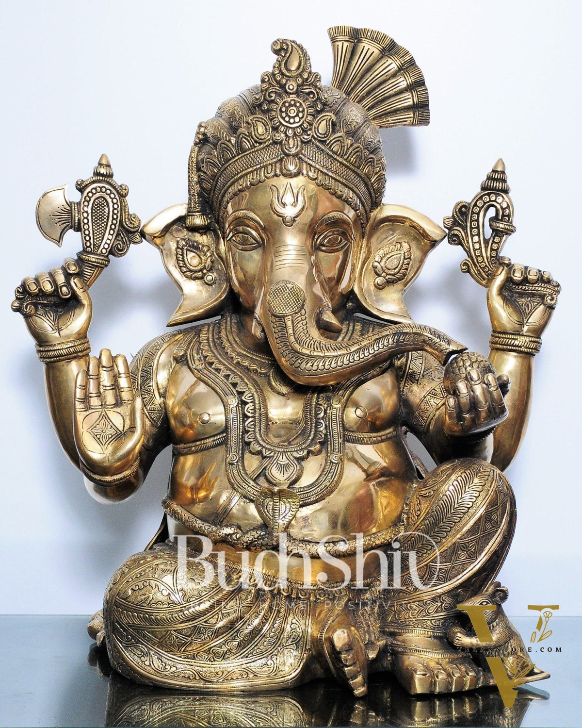 Pagadi Ganesha Brass idol 21 inches