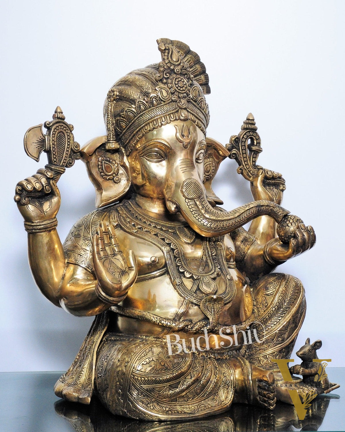 Pagadi Ganesha Brass idol 21 inches