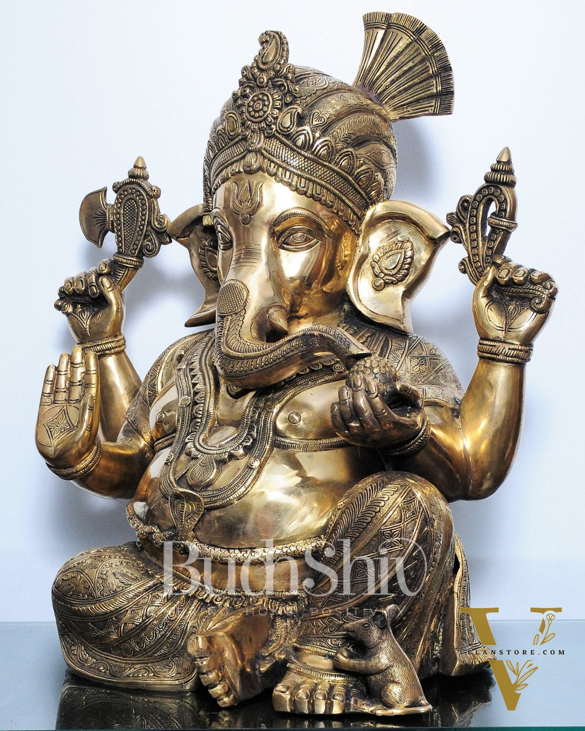 Pagadi Ganesha Brass idol 21 inches