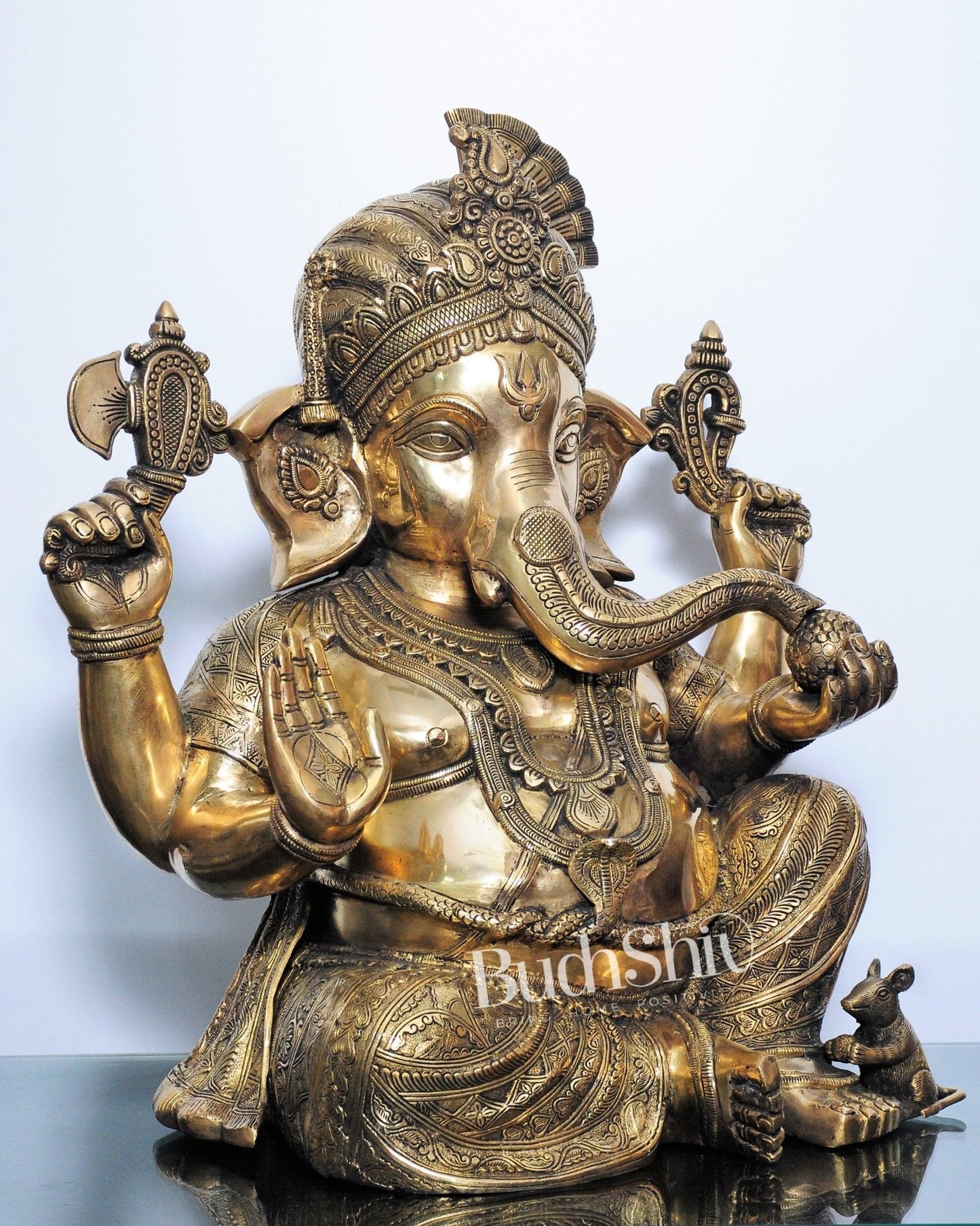 Pagadi Ganesha Brass idol 21 inches