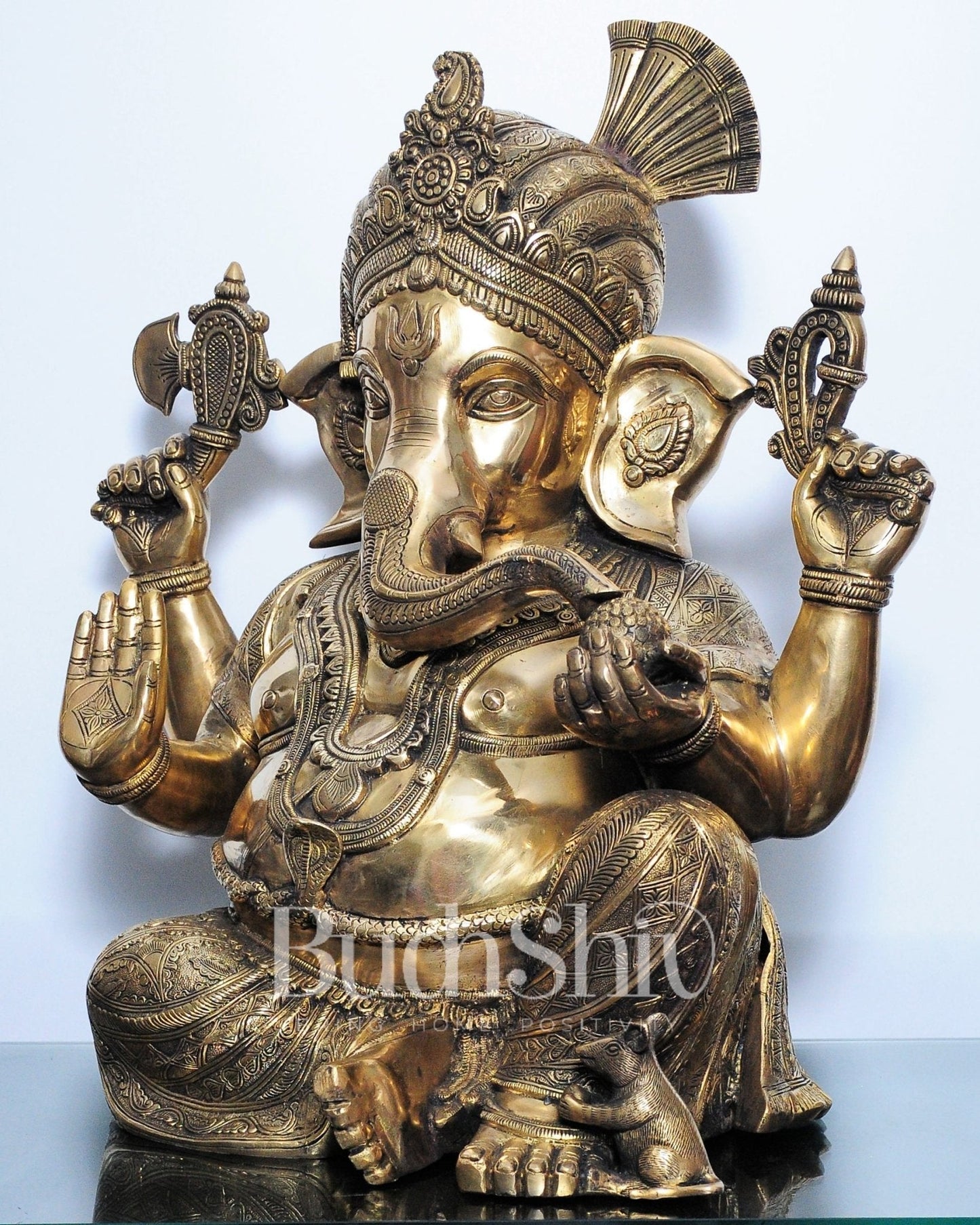 Pagadi Ganesha Brass idol 21 inches