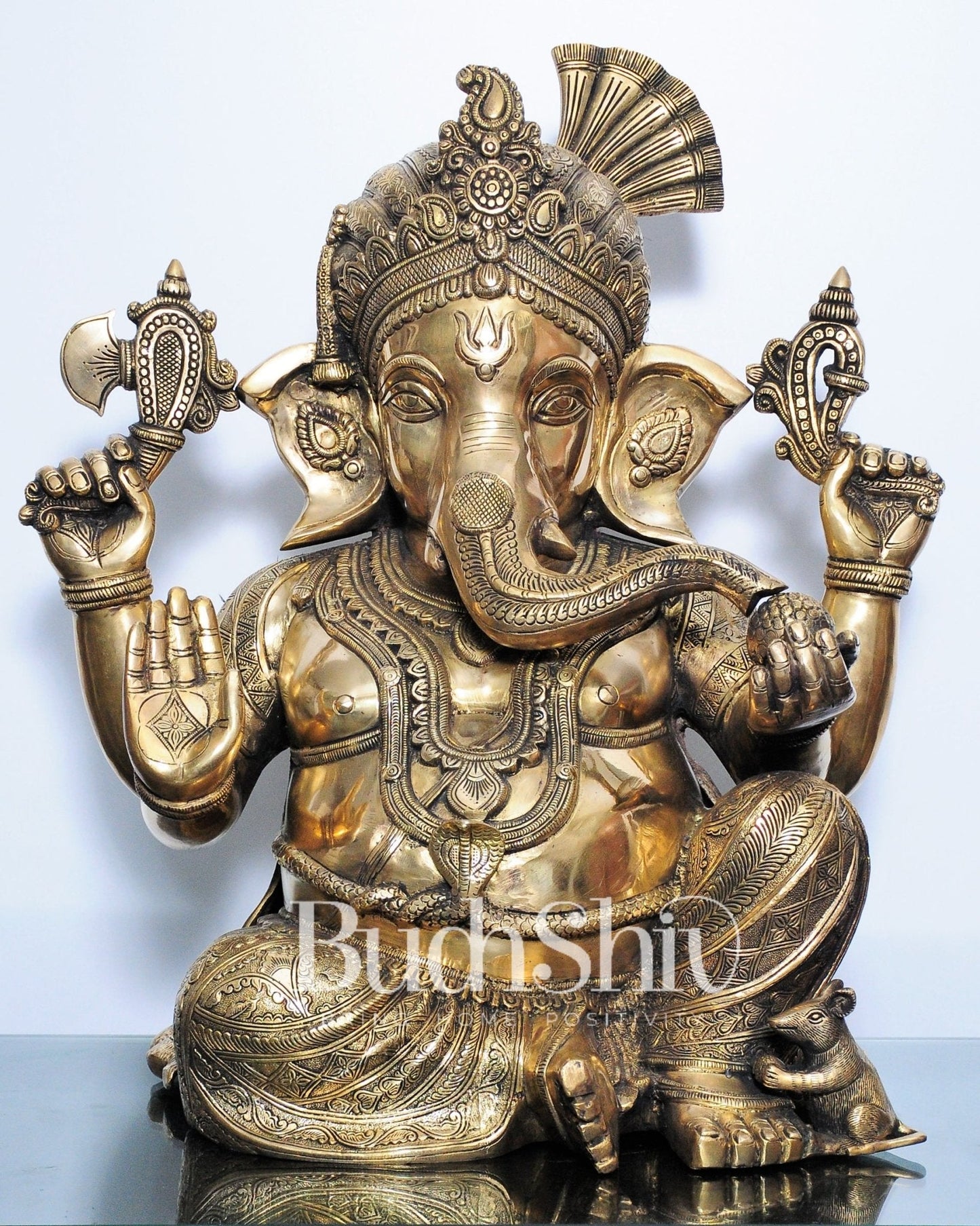 Pagadi Ganesha Brass idol 21 inches