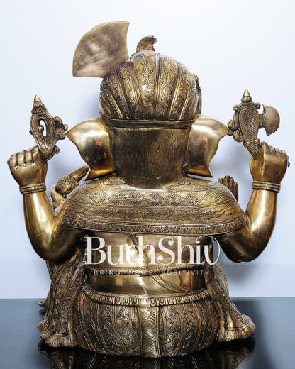 Pagadi Ganesha Brass idol 21 inches