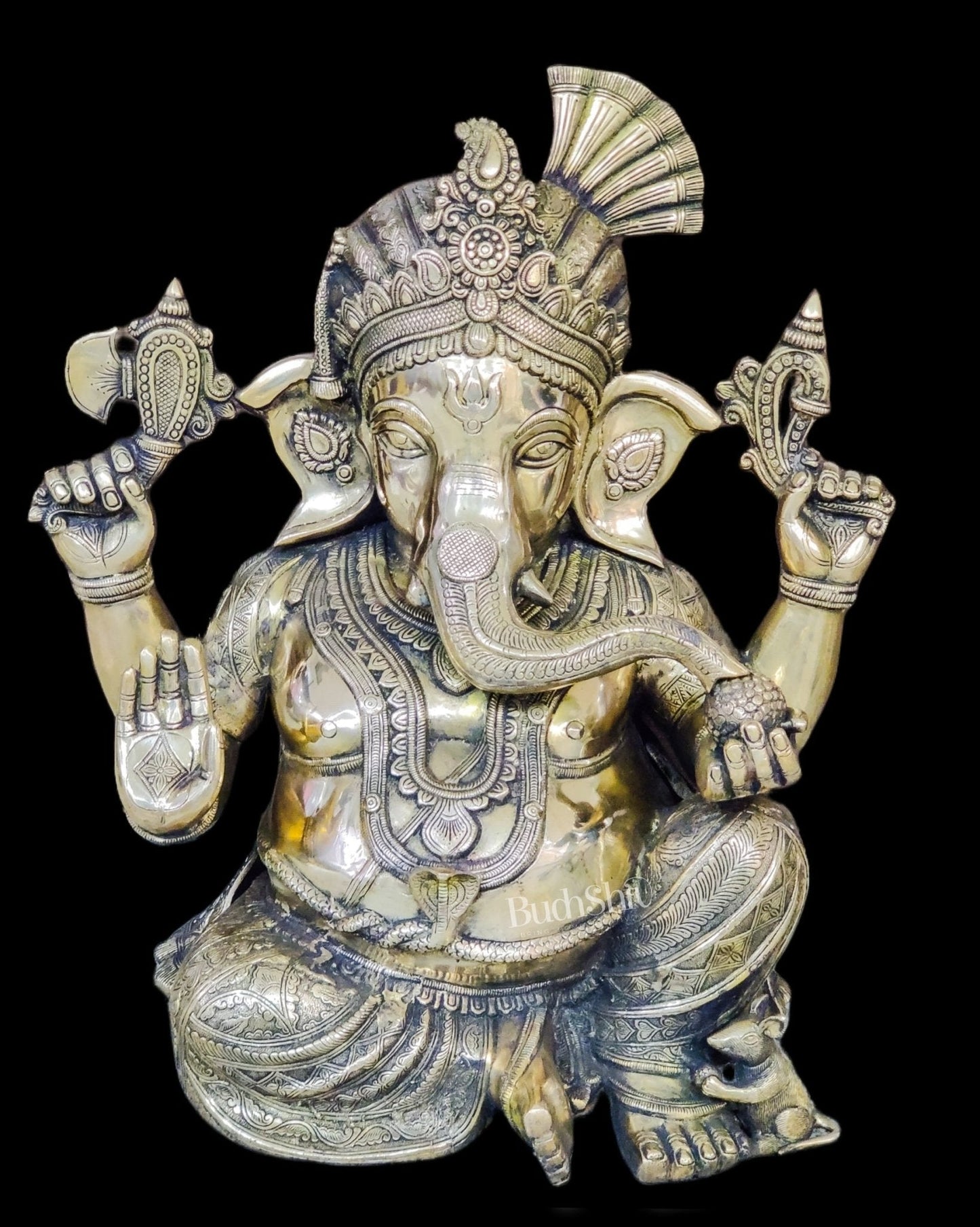 Pagadi Ganesha Brass idol 21 inches