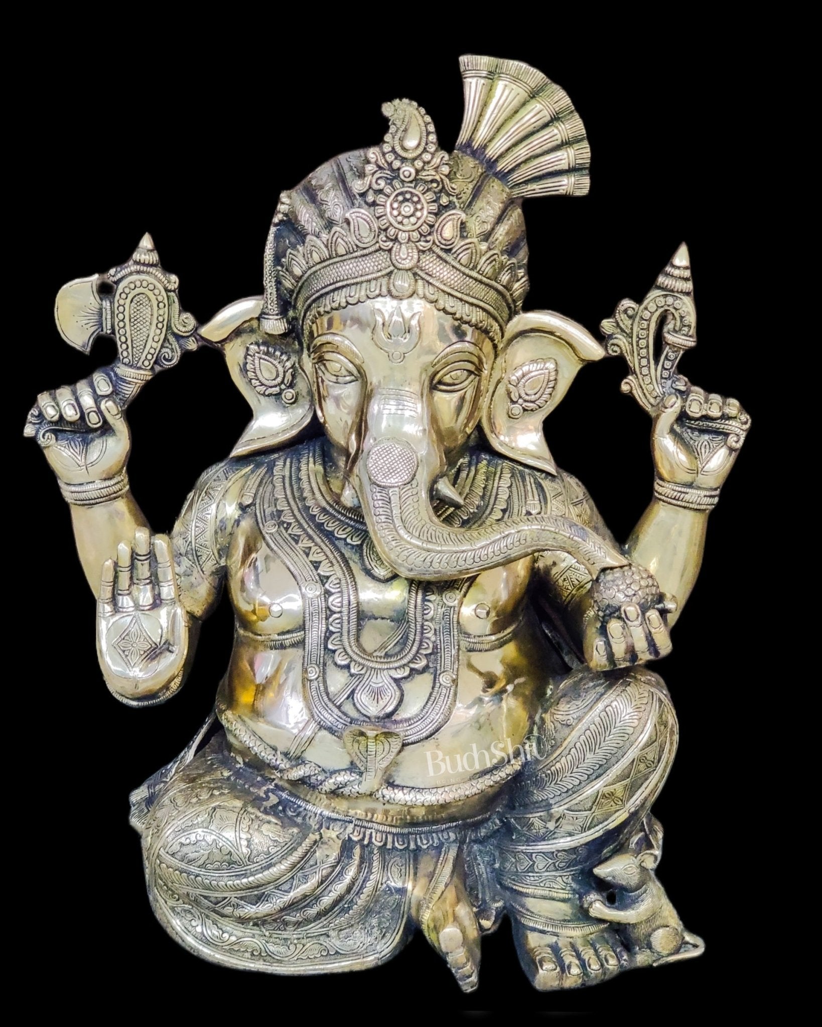 Pagadi Ganesha Brass idol 21 inches