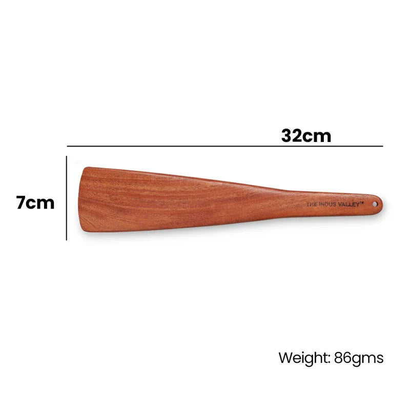 100% Natural Neem Wood Cooking & Serving Spoons/Spatula/Ladles, Set of 6, Toxin-free, Anti-microbial