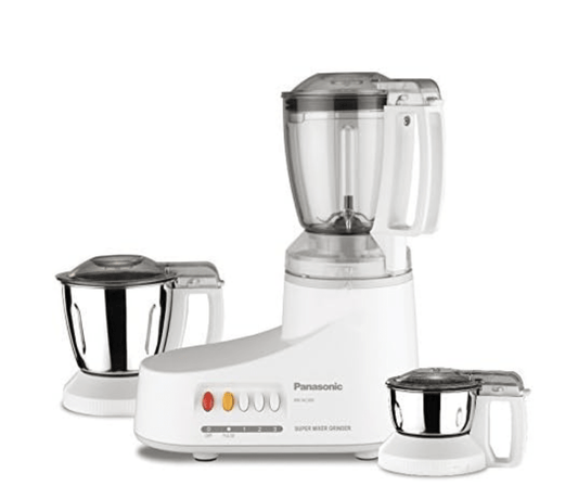 Panasonic MX-AC3O0-H 550-Watt Mixer Grinder with 3 Jars (Grey)