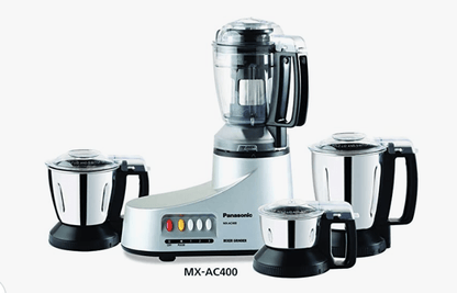 Panasonic MX-AC400 Silver -4-Jar Super Mixer Grinder 550W