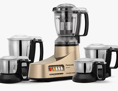 Panasonic MX-AC555 550W Mixer Grinder with 5 Jars, Gold, Bronze-1