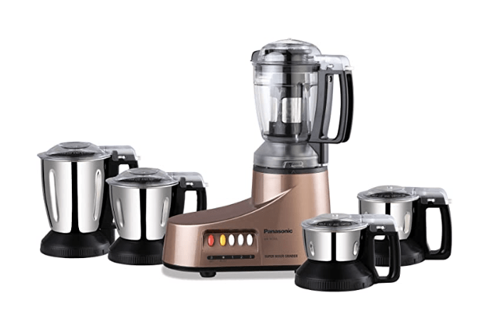 Panasonic MX-AC560 200 Watts Super Mixer Grinder (Bronze, Gold)