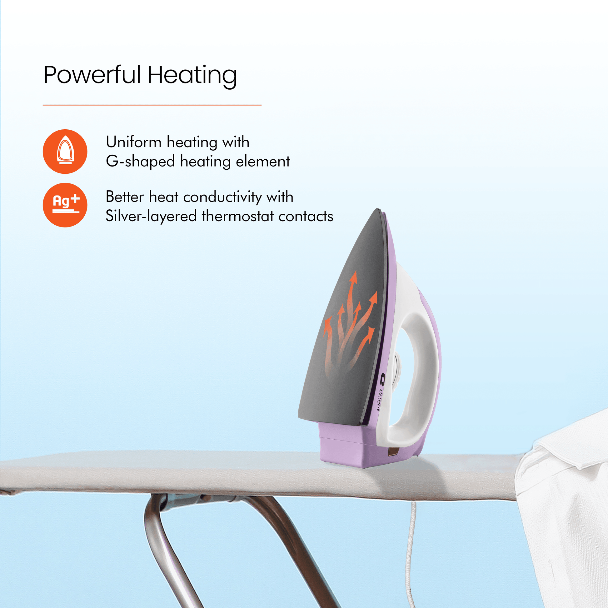 Panache Plus Non-Stick Weillburger-Coated Soleplate Dry Iron