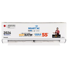 Panasonic 1 Ton 5 Star Inverter Split AC | Copper Condenser | 8-in-1 Convertible | PM 0.1 Filter | 4-Way Swing | Wi-Fi & Voice Control (CSEU12CKY5FM, 2026 Model)