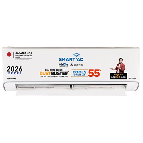 Panasonic 1.5 Ton 3 Star Inverter Split AC | Copper Condenser | 8-in-1 Convertible | PM 0.1 Filter | 4-Way Swing | Wi-Fi & Voice Control (CSEU18CKY3XFMH, 2026 Model)