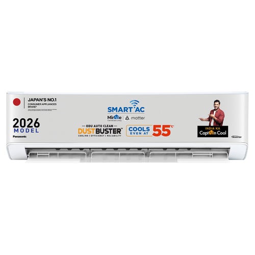 Panasonic 2 Ton 3 Star Inverter Split AC | Copper Condenser | 8-in-1 Convertible | PM 0.1 Filter | 4-Way Swing (CSEU24CKY3F, 2026 Model)