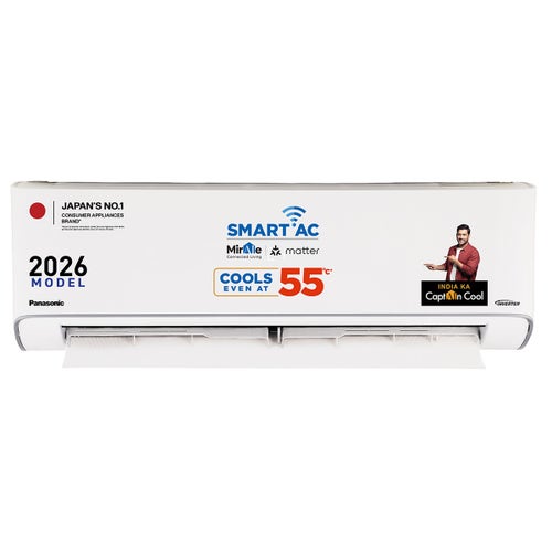 Panasonic 2 Ton 5 Star Inverter Split AC | Copper Condenser | 8-in-1 Convertible | PM 0.1 Filter | 4-Way Swing | Wi-Fi & Voice Control (CSEU24CKY5FM, 2026 Model)