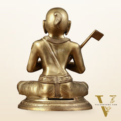 Panchaloha Ramanujan Guru Statue - 12.5"
