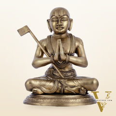 Panchaloha Ramanujan Guru Statue - 12.5"