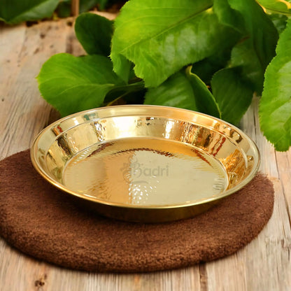 Shribadri Pure Brass Parat for Kneading Dough – Heavy Quality Roti Atta Mixing Plate