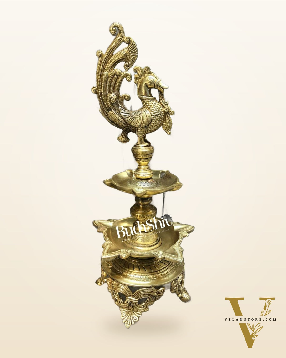 peacock brass lamp superfine 16 inch