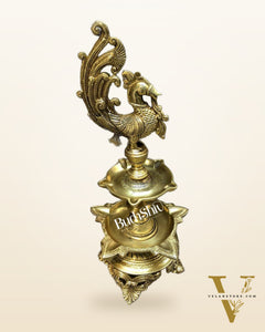 peacock brass lamp superfine 16 inch