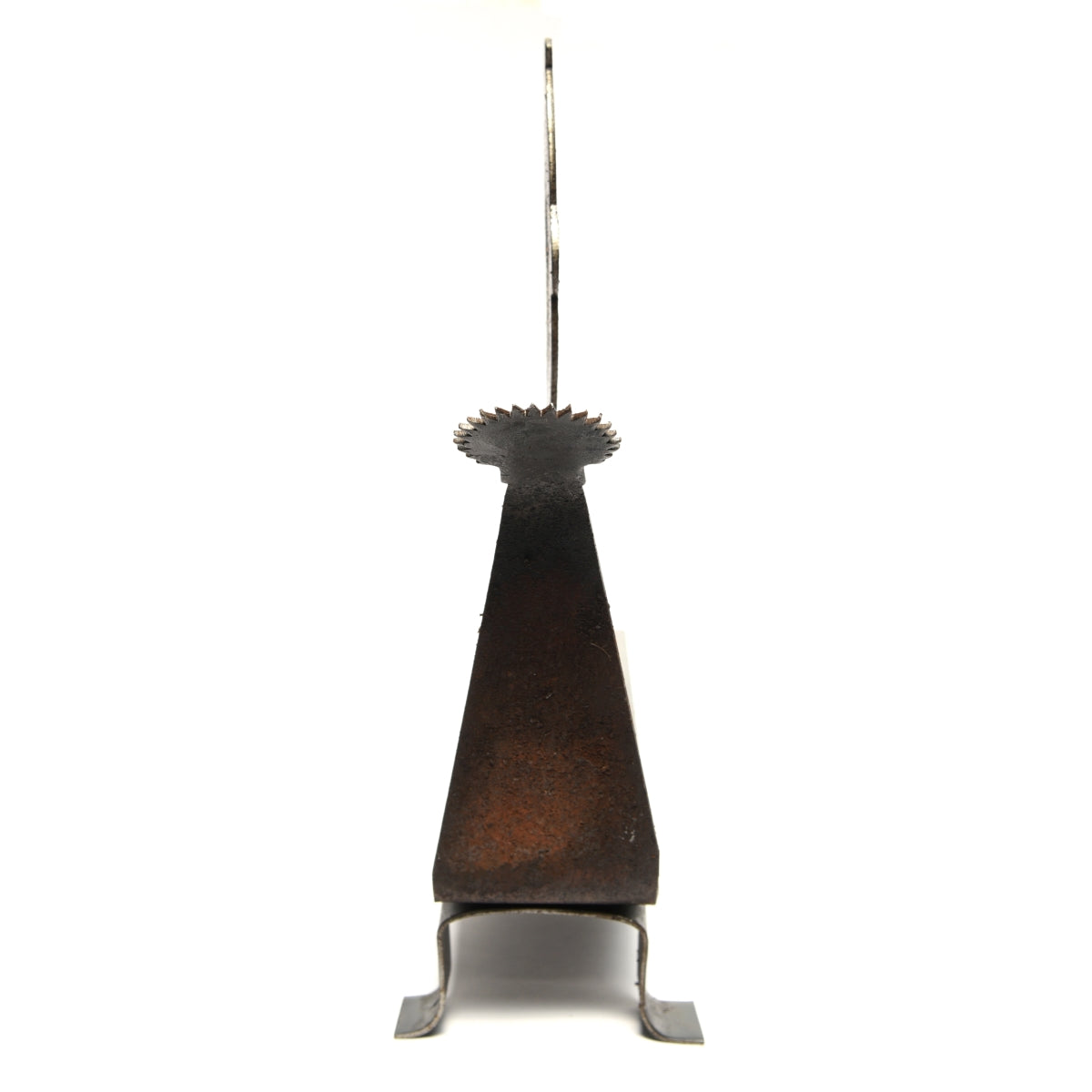 Traditional Iron Peacock Aruvamanai with Coconut Scrapper