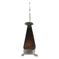 Traditional Iron Peacock Aruvamanai with Coconut Scrapper