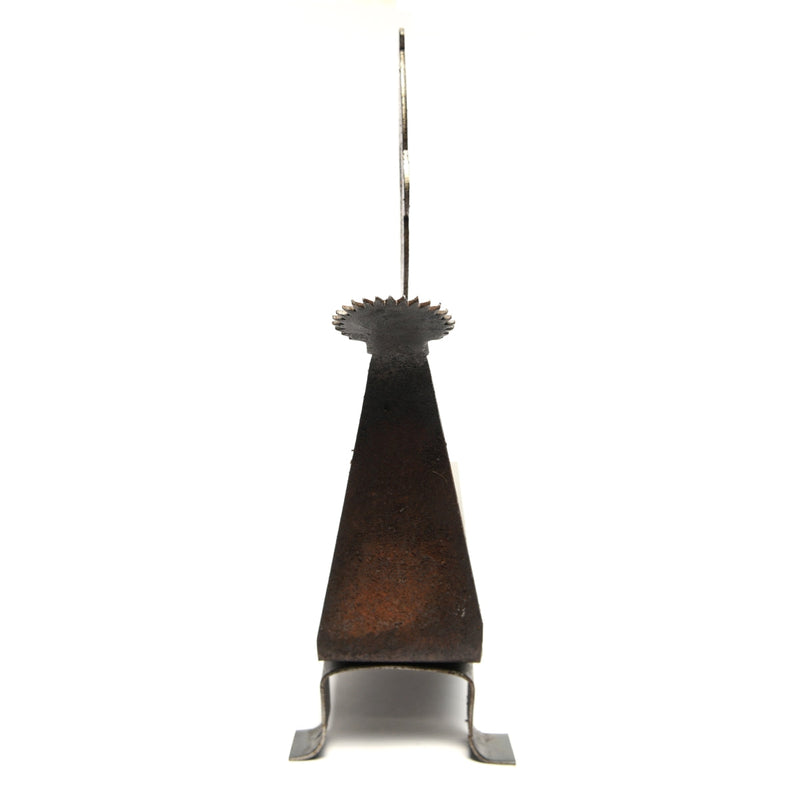 Traditional Iron Peacock Aruvamanai with Coconut Scrapper