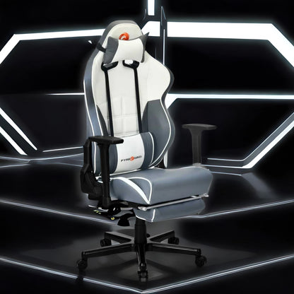 Nilkamal Fyrebird Greta Gaming Chair (Grey / White)