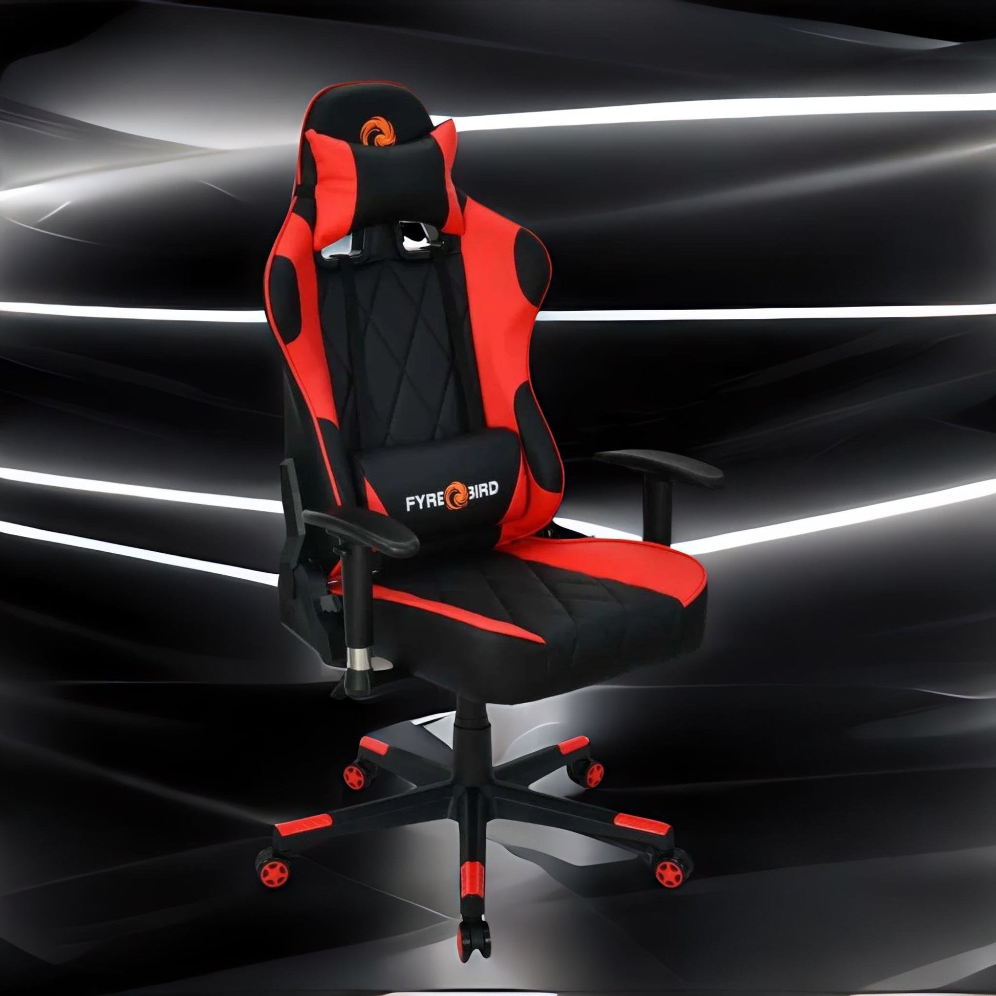 Nilkamal Fyrebird Marvel Gaming Chair (Black / Red)