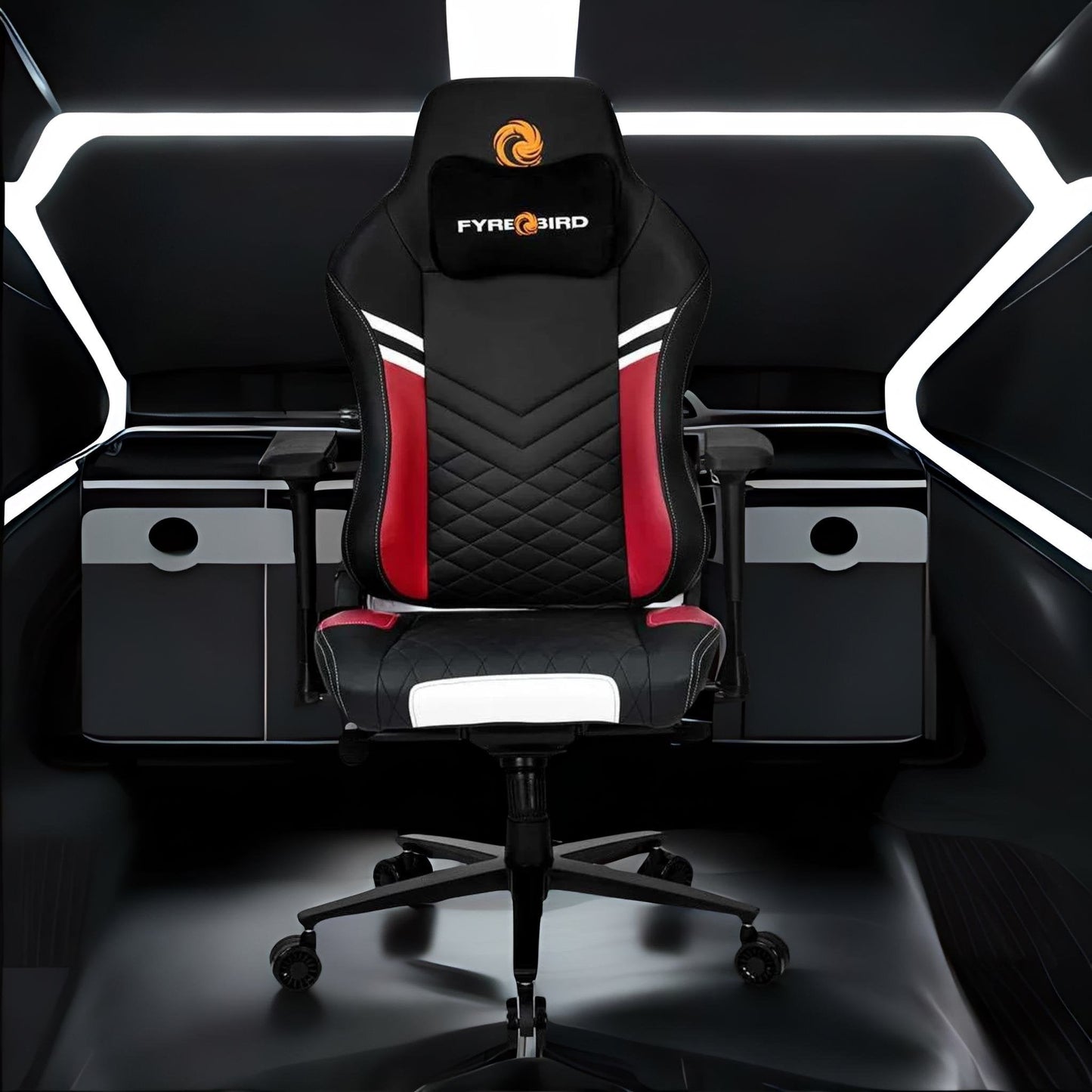 Nilkamal Fyrebird Vaden Gaming Chair (Black / Red)