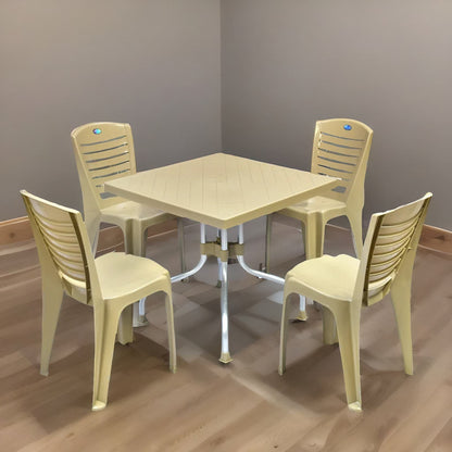 Nilkamal Orchid 1 + 4 Chair Dining Set