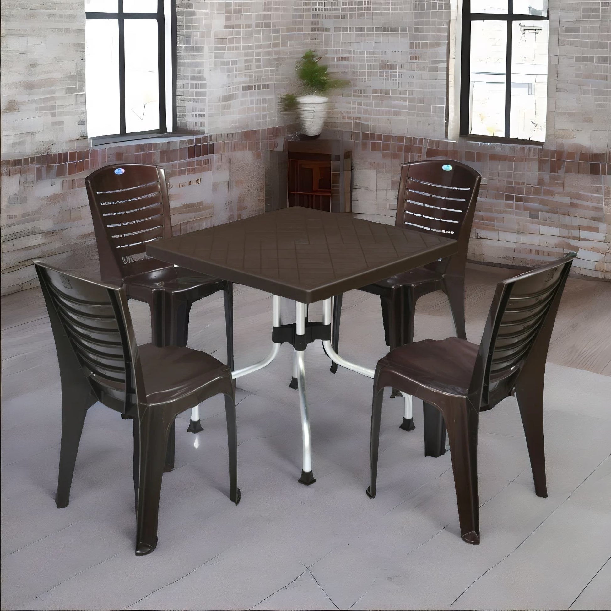 Nilkamal Orchid 1 + 4 Chair Dining Set
