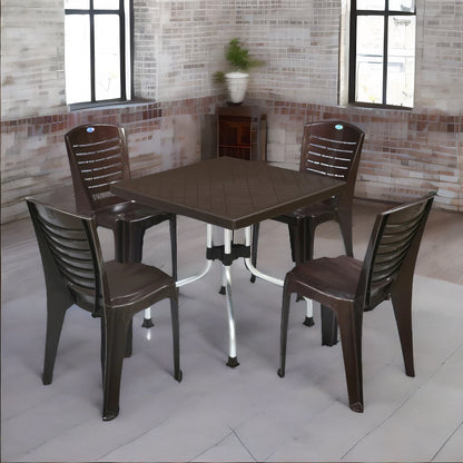 Nilkamal Orchid 1 + 4 Chair Dining Set
