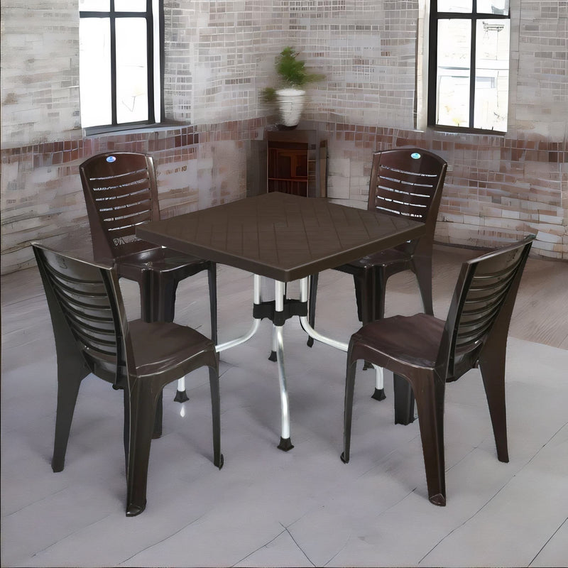 Nilkamal Orchid 1 + 4 Chair Dining Set