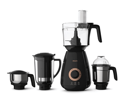 PHILIPS Mixer Grinder 3-in-1 750 Watt (Mixer Grinder + Juicer + Food Processor) 4 Jar, (HL7707/00)
