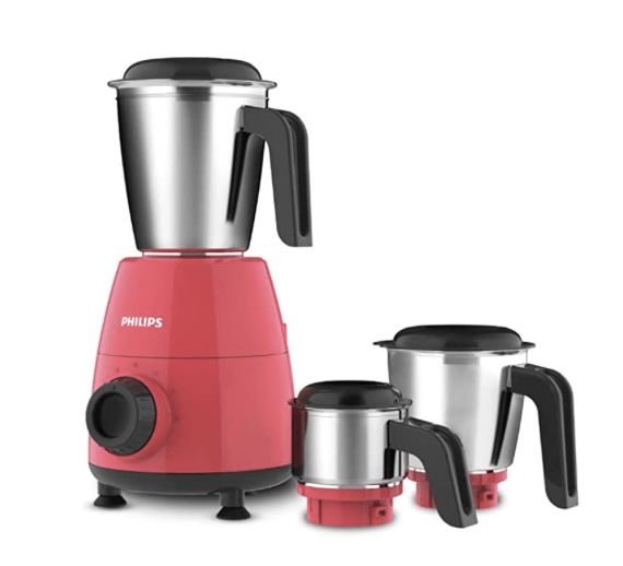 Philips HL7505/02 Mixer Grinder, 500W Endura Motor with rapid cool motor technology, 3 heavy duty and leak proof Jars-1